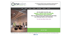 Desktop Screenshot of onesalon.ca