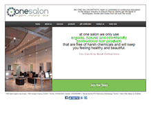 Tablet Screenshot of onesalon.ca
